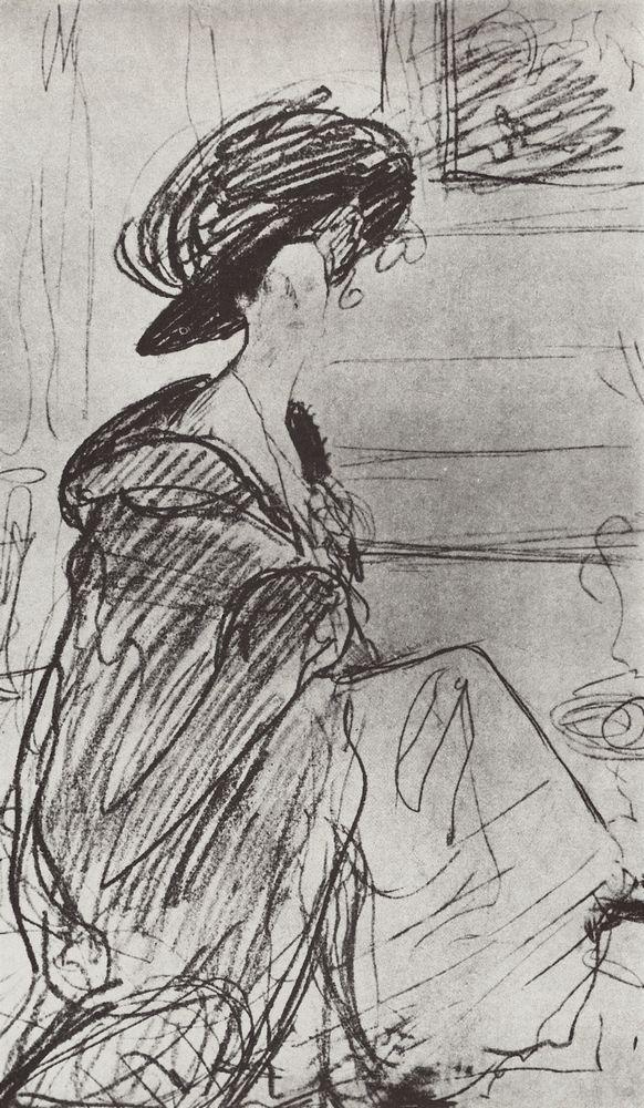 Valentin Aleksandrovich Serov. Portrait of Princess O. K. Orlova