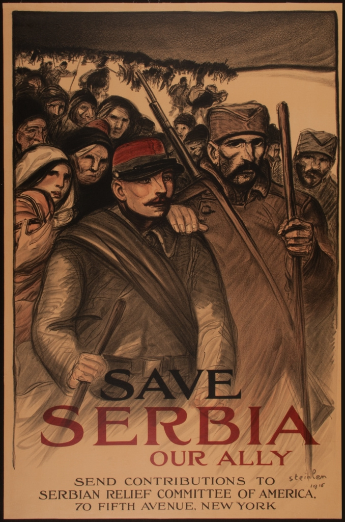 Theophile-Alexander Steinlen. Let's save our allies in Serbia