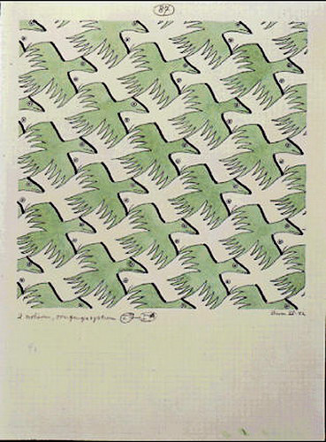 Maurits Cornelis Escher. Two Birds (No. 87)