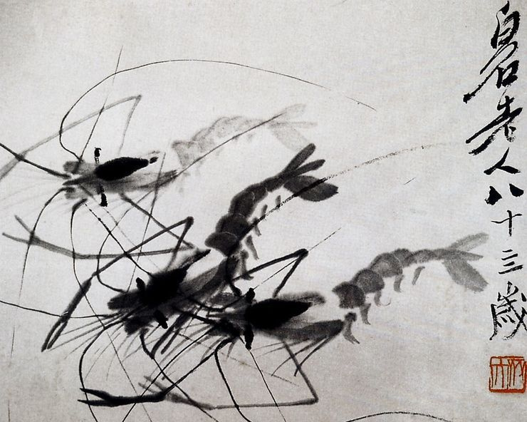 Qi Baishi. Shrimp