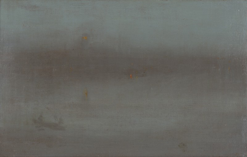James Abbot McNeill Whistler. Nocturne: blue and silver. Battersea Reach