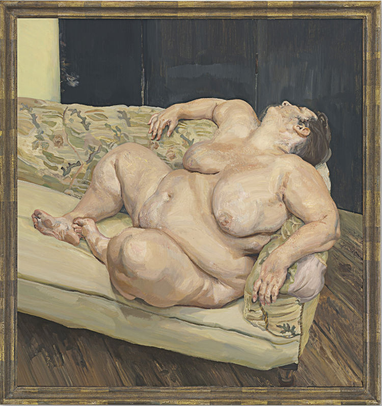 Lucien Freud. The social caretaker is resting