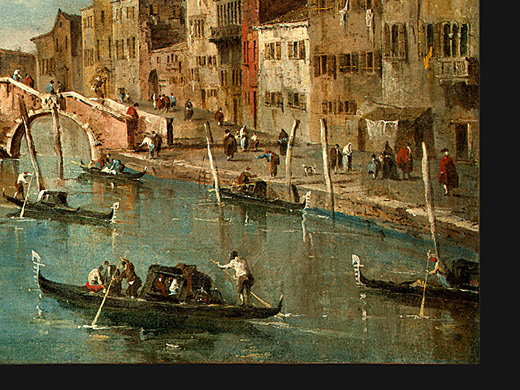 Франческо Гварди. Вид на канал Каннареджио, Венеция