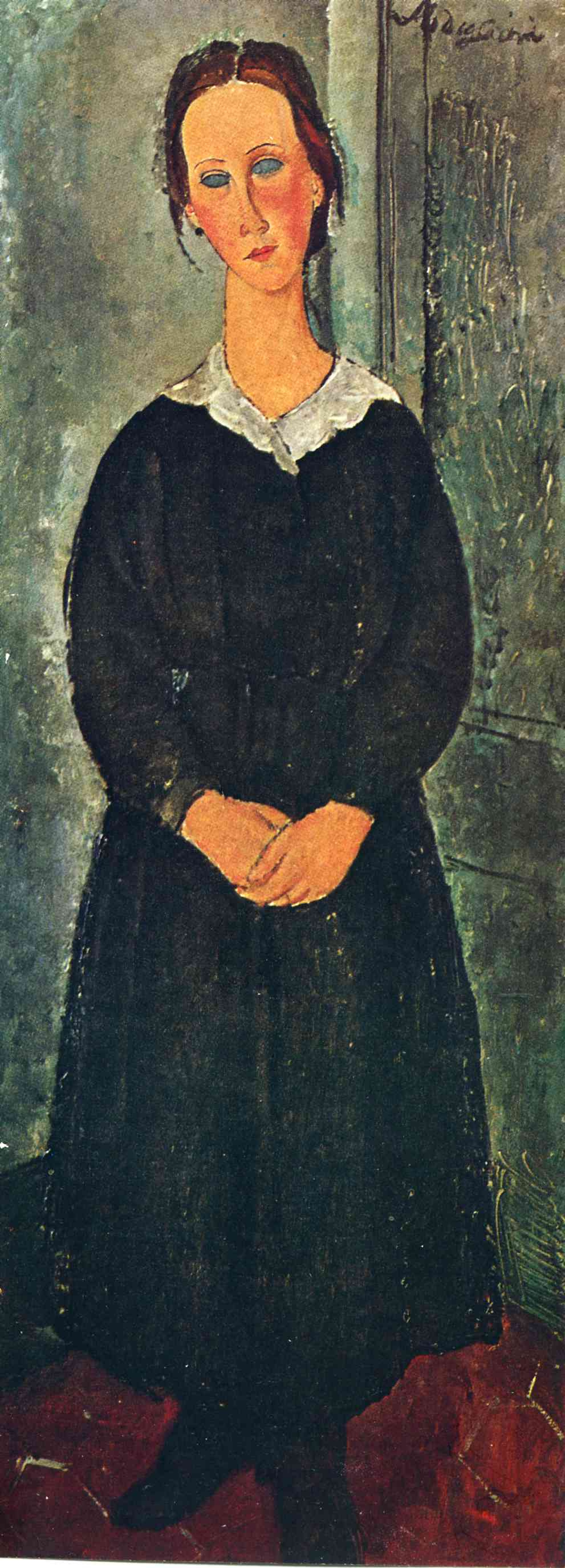 Amedeo Modigliani. Servant. Portrait of a young woman