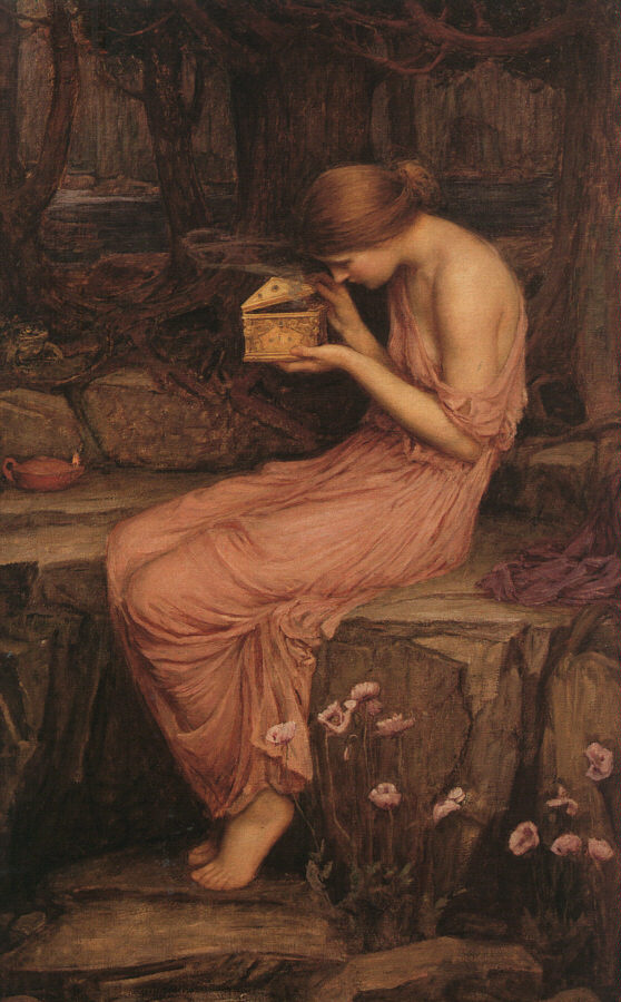 John William Waterhouse. Psyche opening the Golden chest