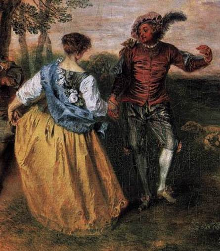 Antoine Watteau. Fun. Fragment