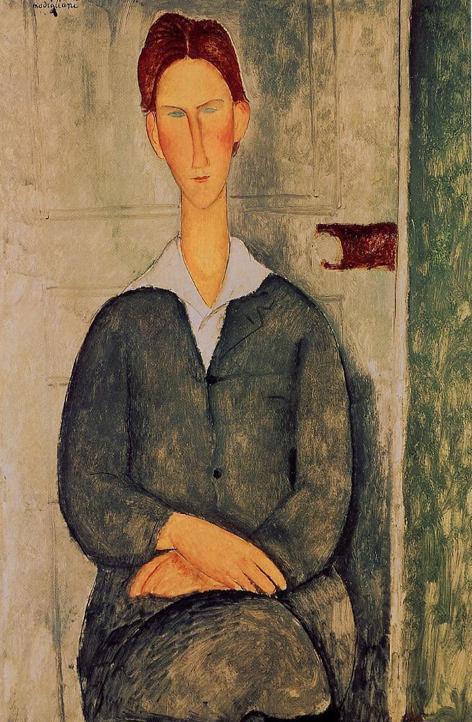 Amedeo Modigliani. Jeune homme aux cheveux roux