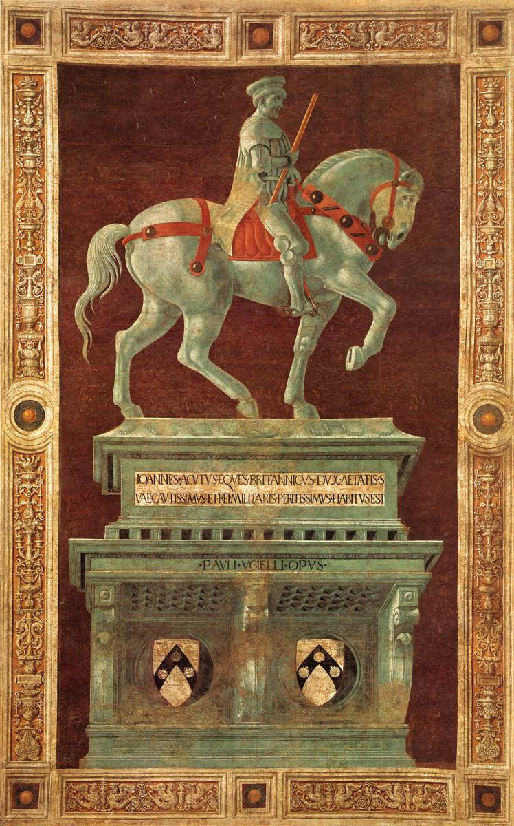 Paolo Uccello. The monument to the condottiere Giovanni Acuto (John Hokudo)