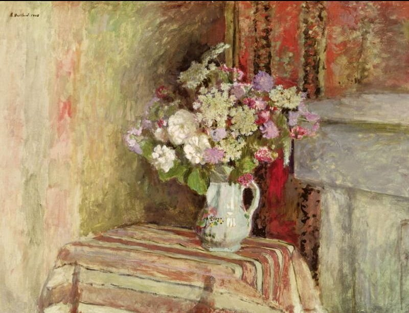 Still life with flowers in a vase, 1905, 80×60 cm by Jean Edouard