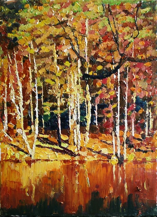 Mikhail Rudnik. Autumn lake