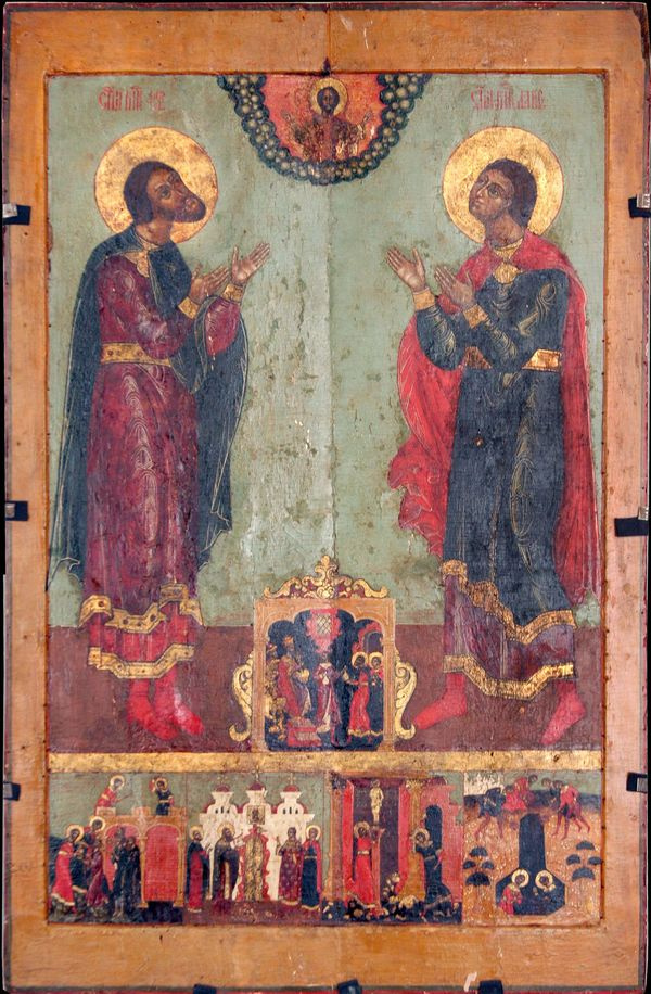 Unknown artist. Icon "Florus and Laurus with life"