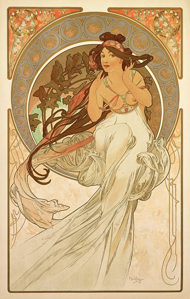 Alfonse Mucha. Music. From the series "Art"