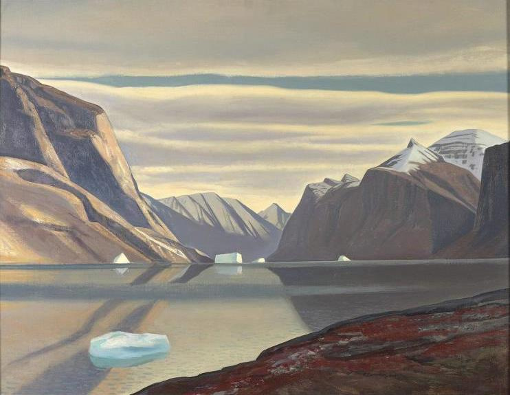 Rockwell Kent. Fiord in Northern Greenland. Autumn