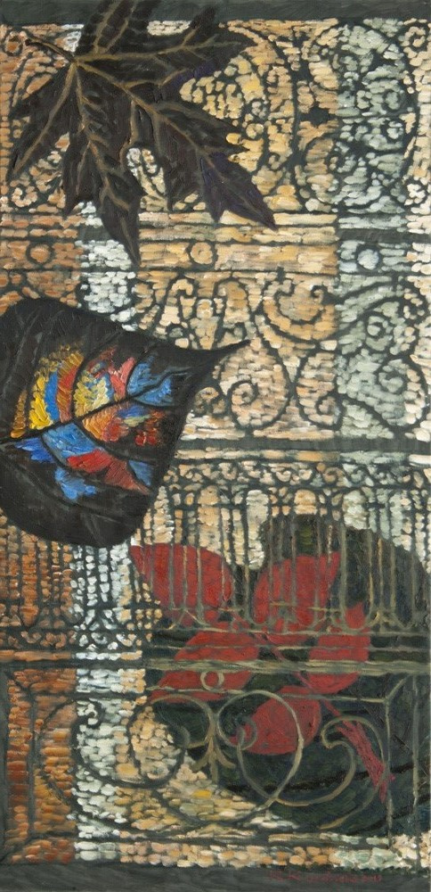 Ekaterina Anatolyevna Kudryavtseva. Composition avec barres de balcon. Paris 150, 5x73 x. m. 2013