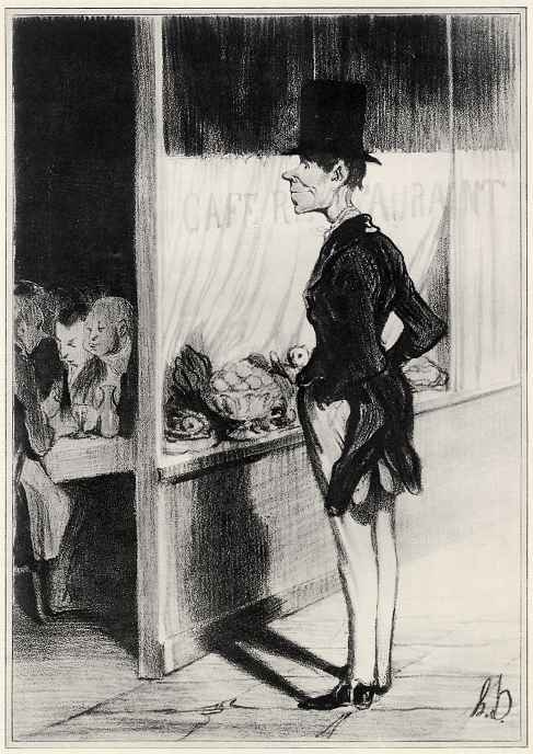 Honore Daumier. I have fifteen centimes