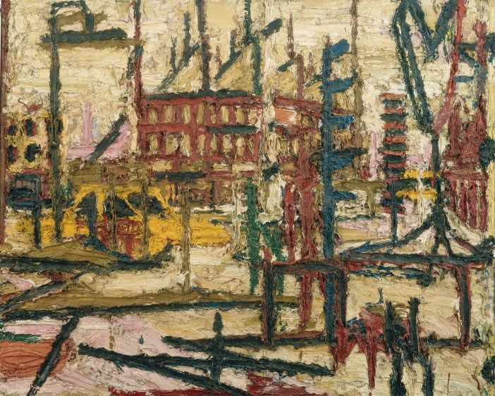 Frank Auerbach Mornington Crescent, 1965: Descripción de la obra