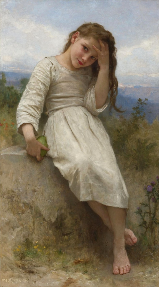 William-Adolphe Bouguereau. Portrait of a girl