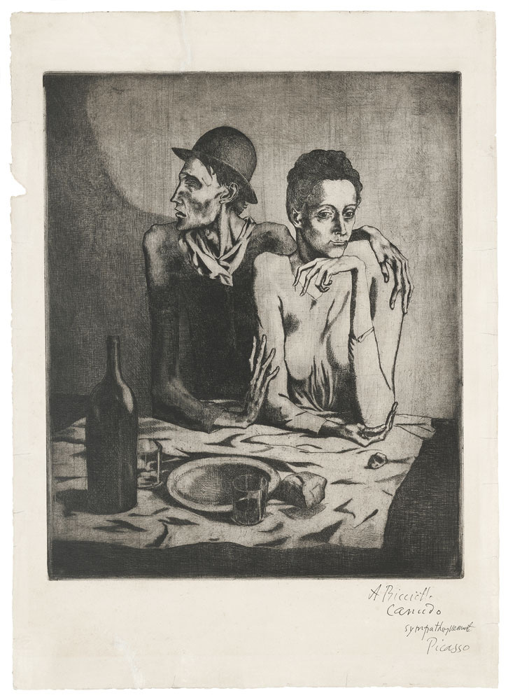 Pablo Picasso. Scanty meal