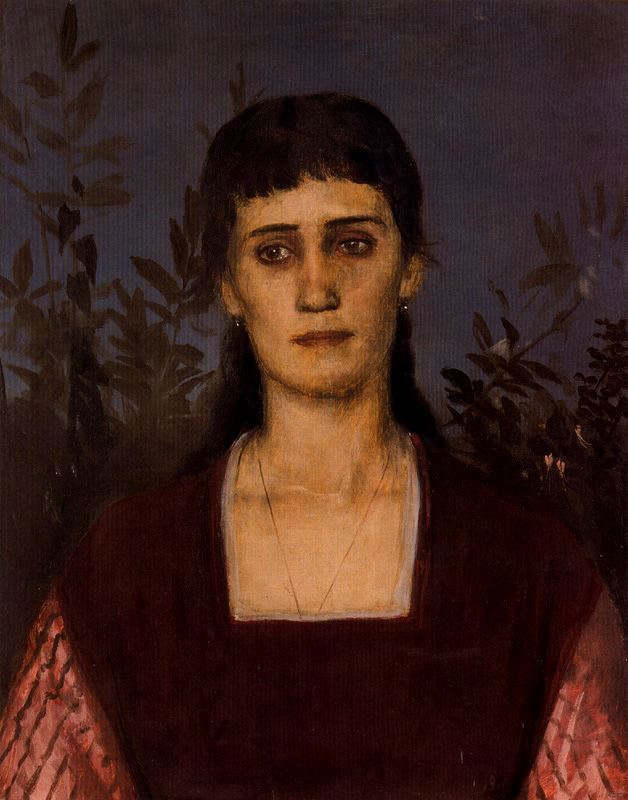 Arnold Böcklin. Portrait of a woman
