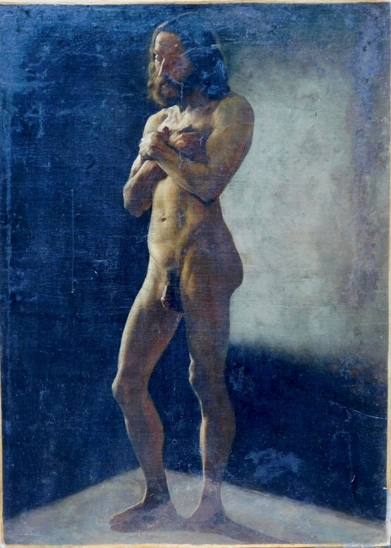 Théodore Géricault. Academic sketch of standing nude