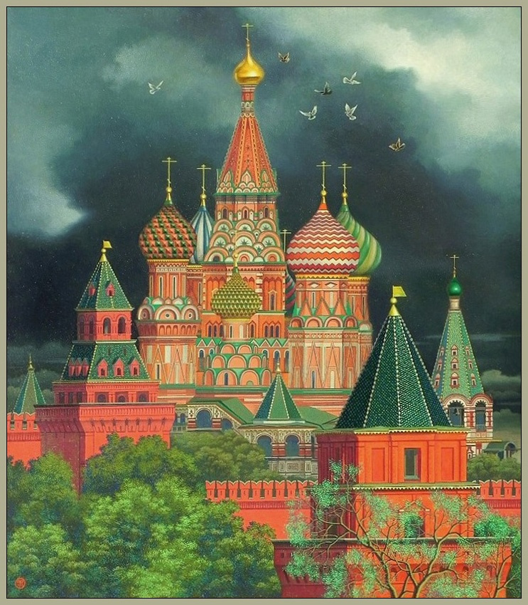Vasily Vasilyevich Timofeev. "Basilius Kathedrale"