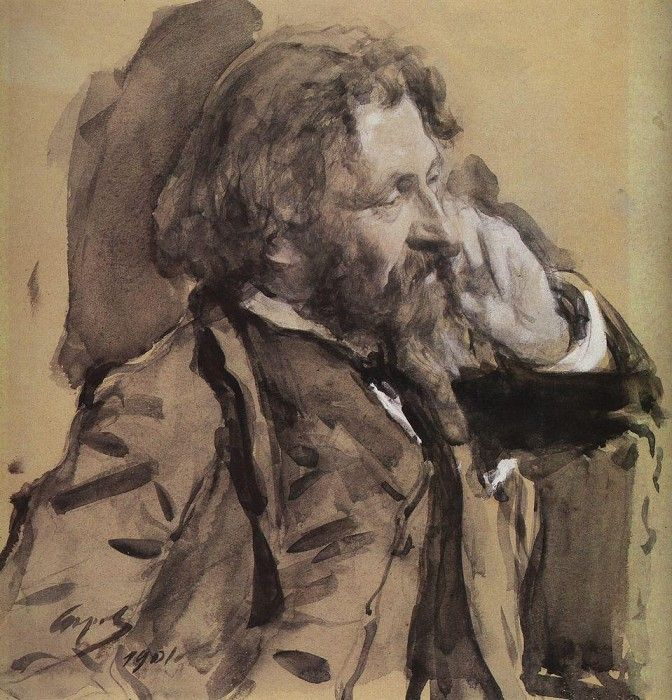 Valentin Aleksandrovich Serov. Portrait Of Ilya Repin