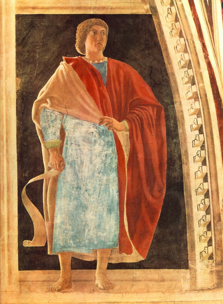 Piero della Francesca. The prophet. The frescos in the Church of San Francesco in Arezzo