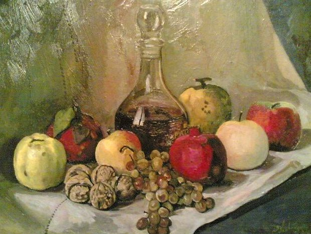 Jemal Otarovich Kevkhishvili. Still life with carafe