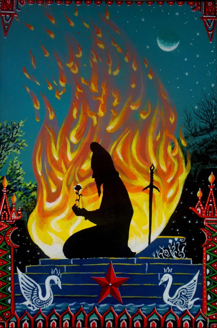 Ilya Iyari. Scythian Tarot. "Eternal flame"