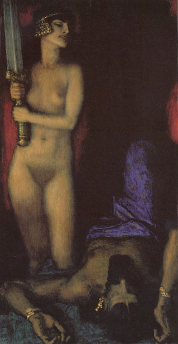 Franz von Stuck. Nude and sword