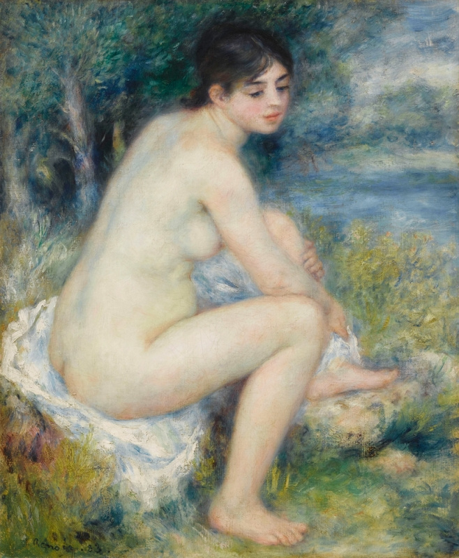 Pierre-Auguste Renoir. Landscape with Nude