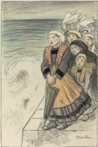 Theophile-Alexander Steinlen. Wives of seafarers