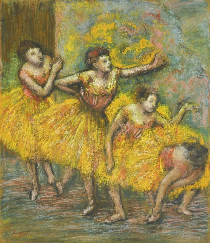 Edgar Degas. Four dancers