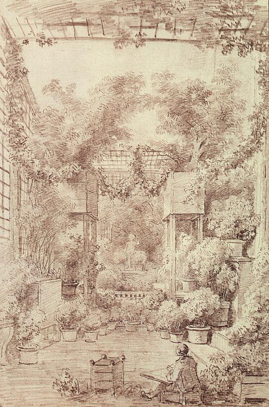 Jean-Honore Fragonard. Winter garden