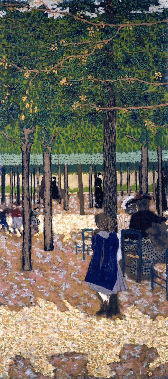 Jean Edouard Vuillard. A walk in the Park. Among the trees