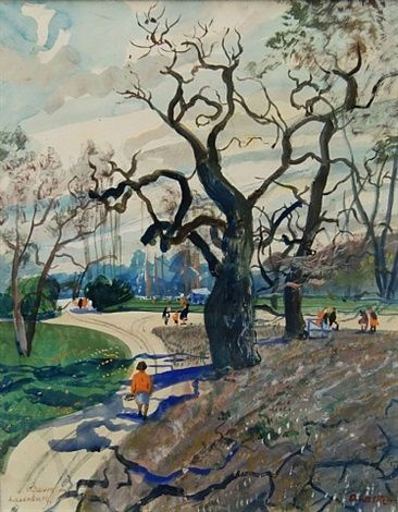 Oscar Laske. The tree in Laxenburg