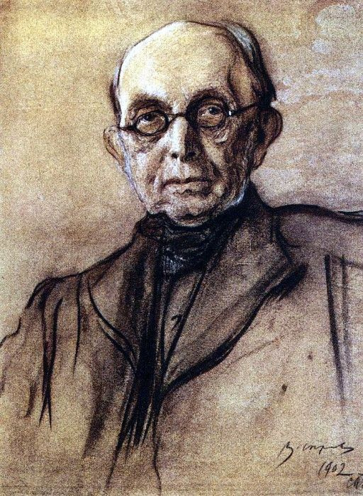 Valentin Aleksandrovich Serov. Portrait Of K. P. Pobedonostsev