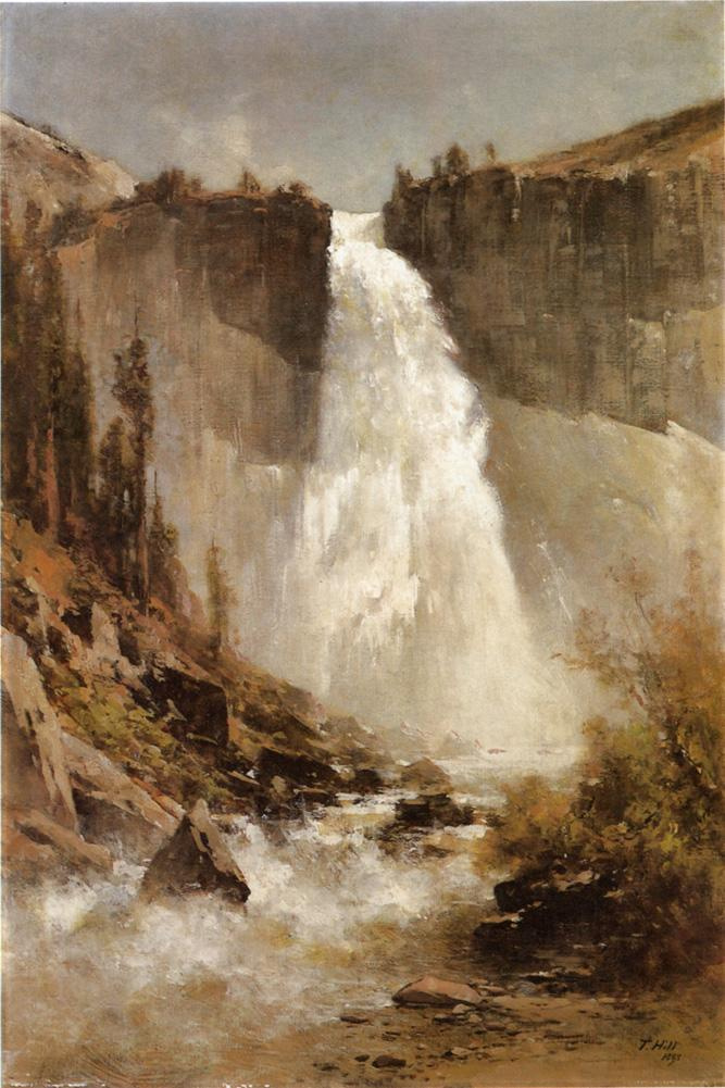 Thomas Hill. Waterfall