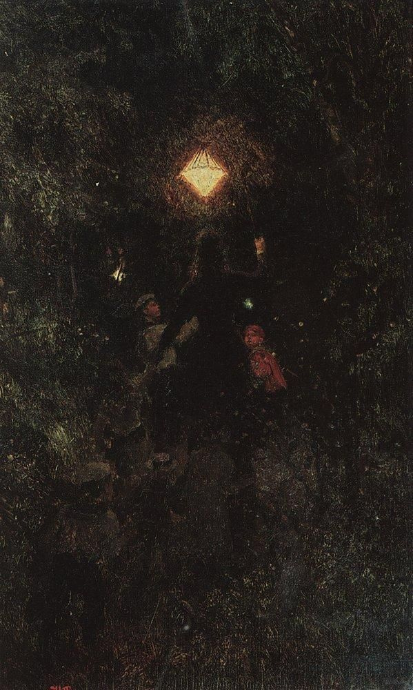 Ilya Efimovich Repin. Walk with lanterns