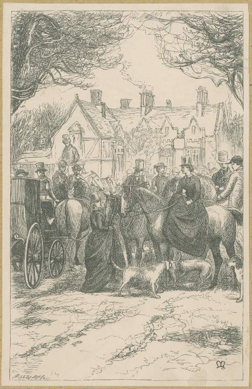 John Everett Millais. Meeting of landowners. Illustration for the works of Anthony Trollope