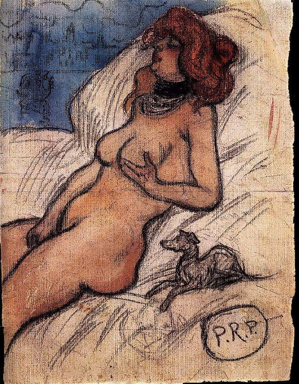 Pablo Picasso. Woman dreaming of Venice