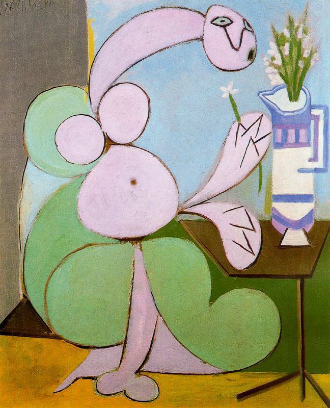 Pablo Picasso. Woman with bouquet