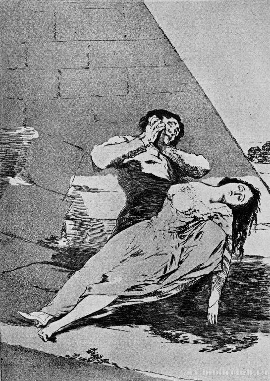 Francisco Goya. "Tantal" (Series "Caprichos", page 9)