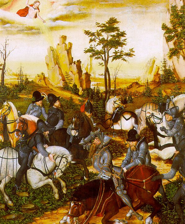 Lucas the Younger Cranach. Knights