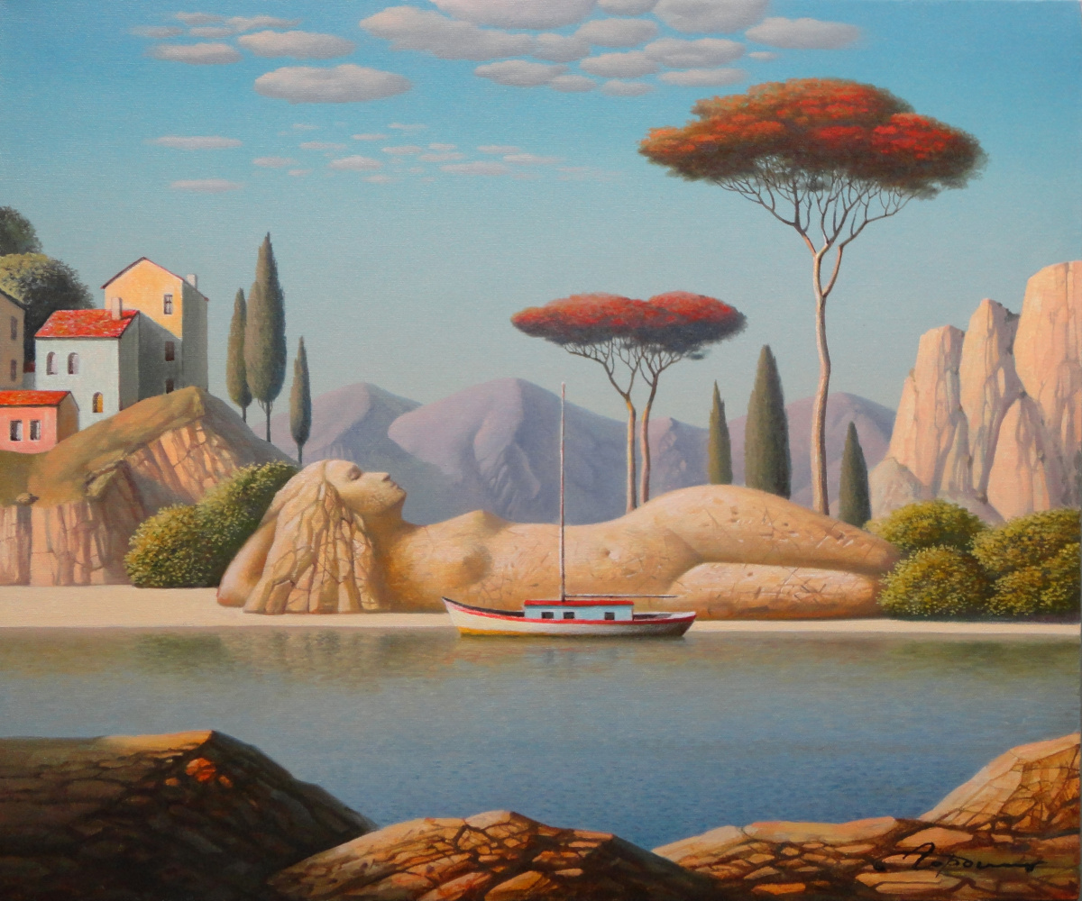 Evgeni (Eugene) Yakovlevich Gordiets (Gordian). Dream by The Red Tree
