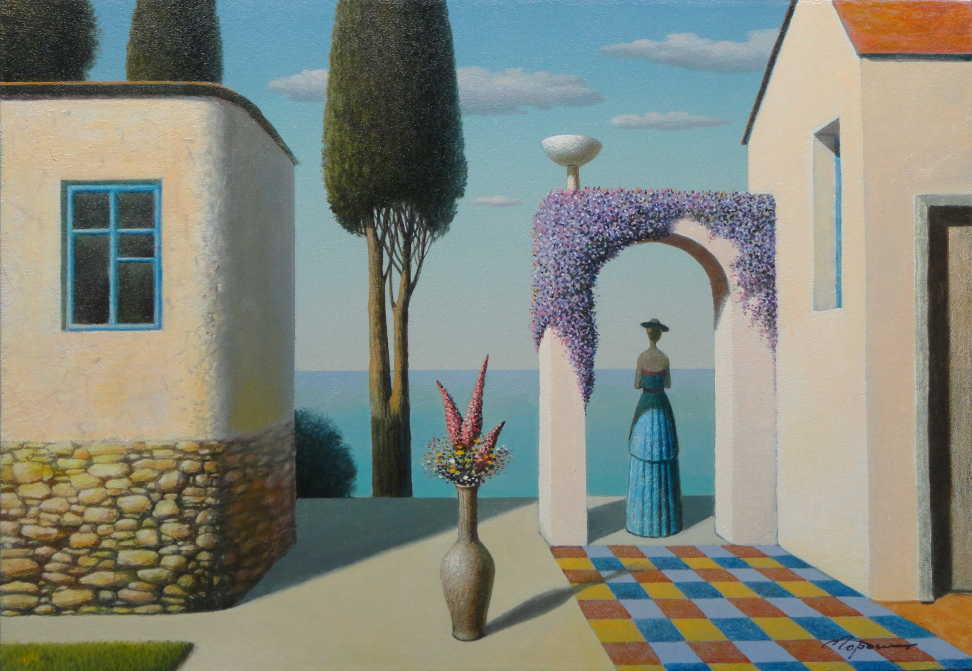 Evgeni (Eugene) Yakovlevich Gordiets (Gordian). Afternoon Flowers