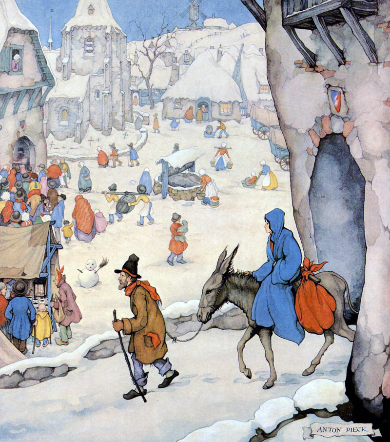 Entry to winter city, 1960, 25×34 cm by Anton Pieck: History