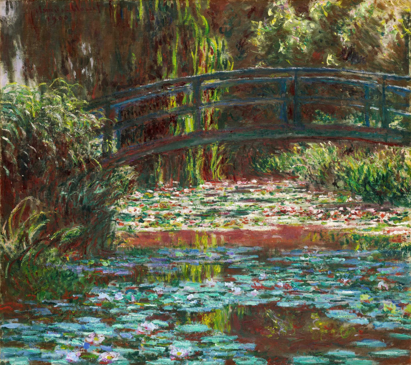 Buy digital version: The Japanese bridge (Bridge over a pond with