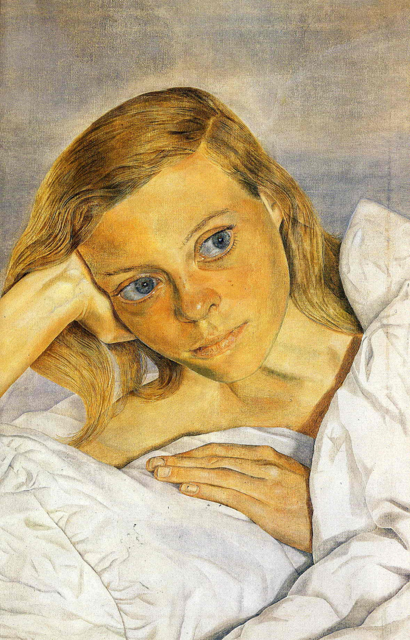 Girl in bed, 1952, 31×46 cm by Lucien Freud: History