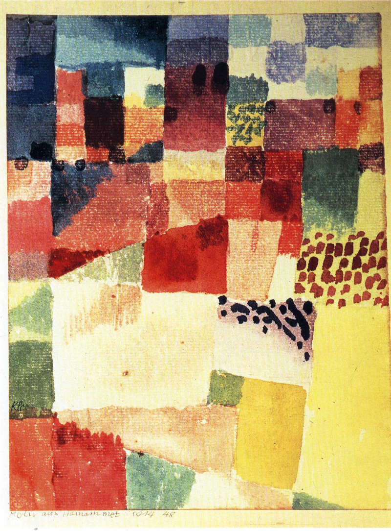 Buy digital version: City Hammamet in Tunisia by Paul Klee, Basel